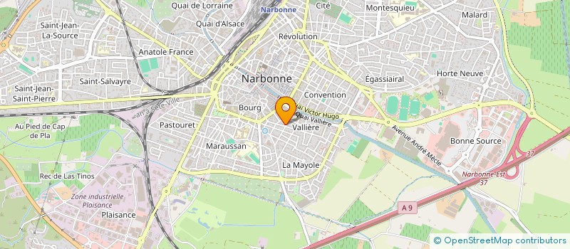 localisation de l'entreprise AUBEN  NARBONNE