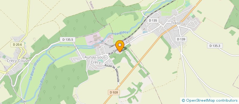 localisation de l'entreprise AUBEN à AUNAY SOUS CRECY