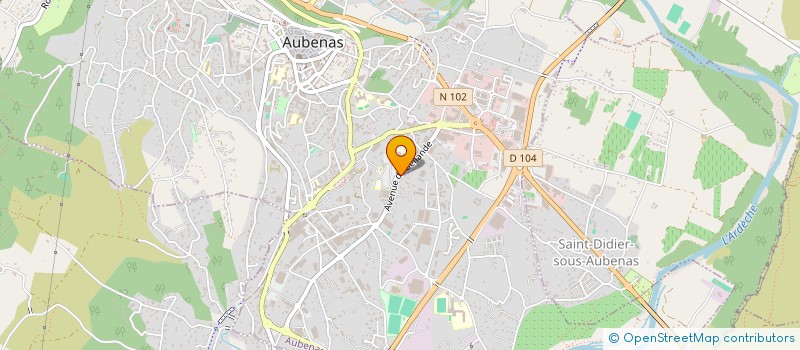 localisation de l'entreprise AUBENAS OSTEOPATHIE à AUBENAS