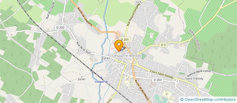 localisation de l'entreprise AUBENE  LESPARRE-MEDOC