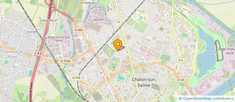 localisation de l'entreprise AUBEPIN à CHALON-SUR-SAONE