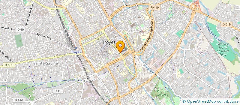 localisation de l'entreprise AUBEPINE à TROYES