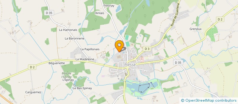 localisation de l'entreprise AUBEPINE  PLESSE