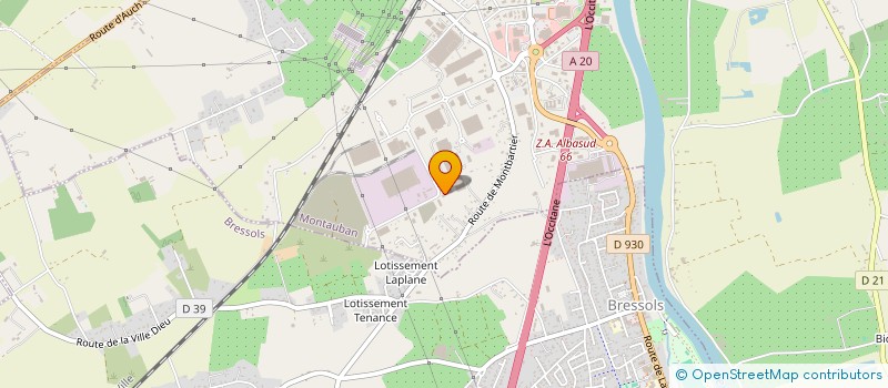 localisation de l'entreprise AUBEPINE  MONTAUBAN