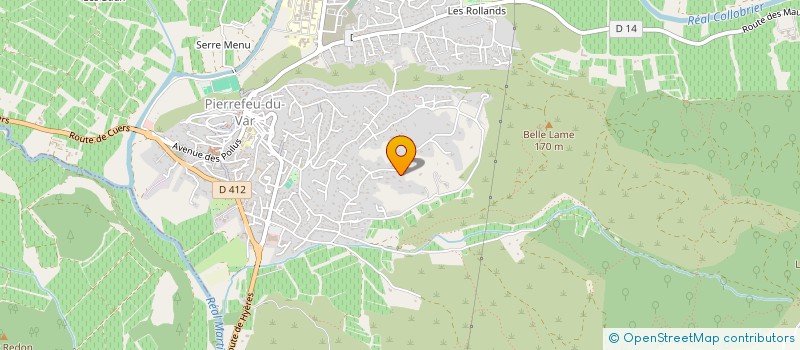 localisation de l'entreprise AUBEPINE  PIERREFEU-DU-VAR