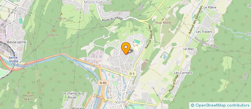 localisation de l'entreprise AUBEPINE  VIZILLE