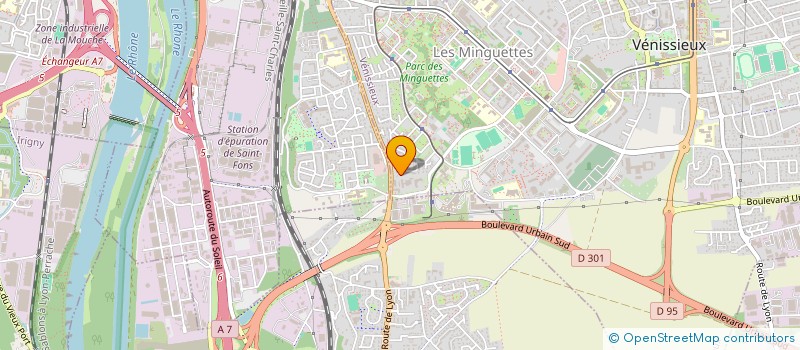 localisation de l'entreprise AUBEPINE  VENISSIEUX