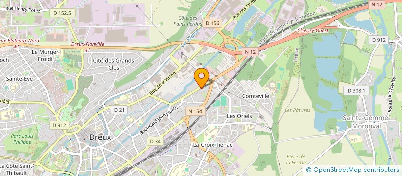 localisation de l'entreprise AUBEPINE à DREUX