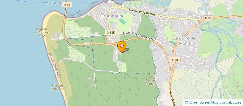 localisation de l'entreprise AUBEPINE  LA BARRE-DE-MONTS