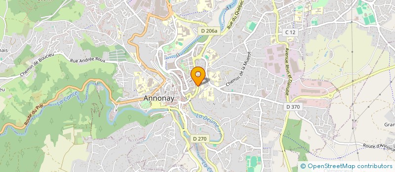 localisation de l'entreprise AUBEPINE LES ATELIERS ANTISTRESS à ANNONAY