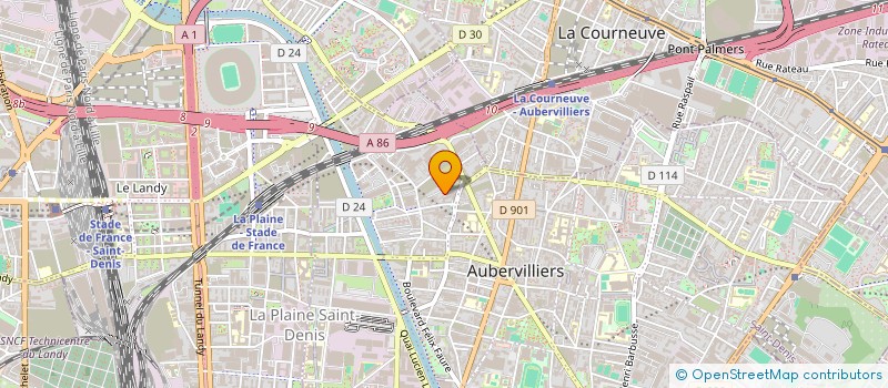 localisation de l'entreprise AUBER 68  AUBERVILLIERS