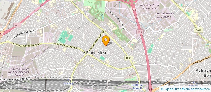 localisation de l'entreprise AUBER à LE BLANC-MESNIL