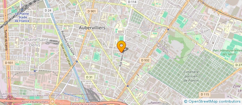 localisation de l'entreprise AUBER  AUBERVILLIERS