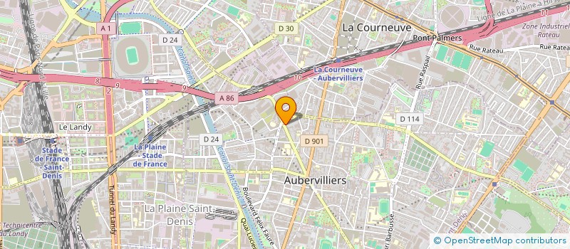 localisation de l'entreprise AUBER CAR'S  AUBERVILLIERS