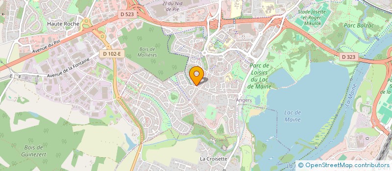 localisation de l'entreprise AUBER-DEGROOTE à ANGERS