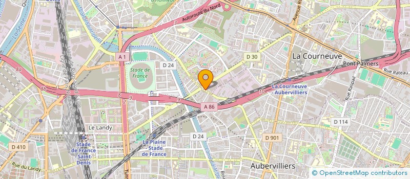 localisation de l'entreprise AUBER DIAG SERVICES à SAINT-DENIS