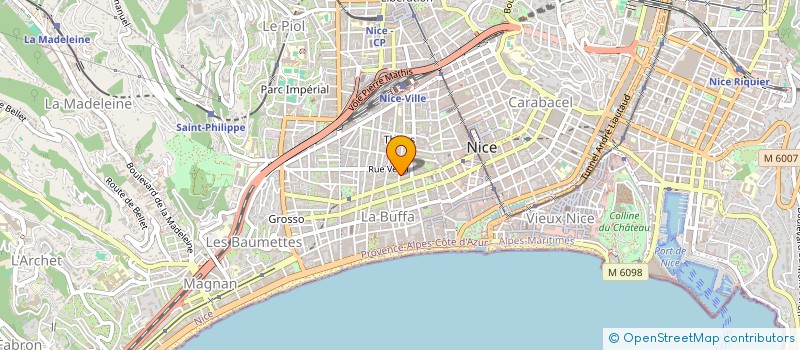 localisation de l'entreprise AUBER MAINTENANCE INFORMATIQUE SERVICE à NICE