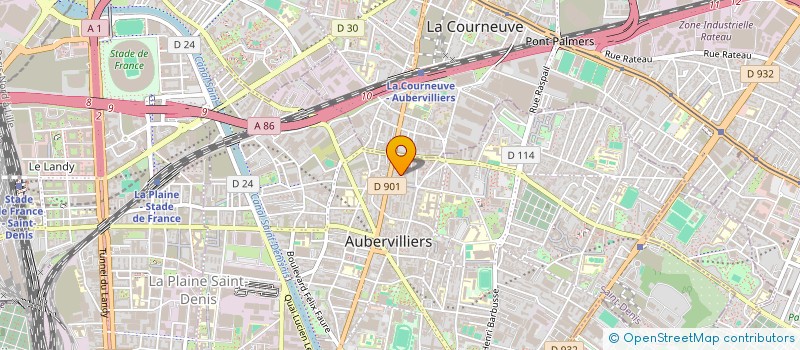 localisation de l'entreprise AUBER MARKET à AUBERVILLIERS
