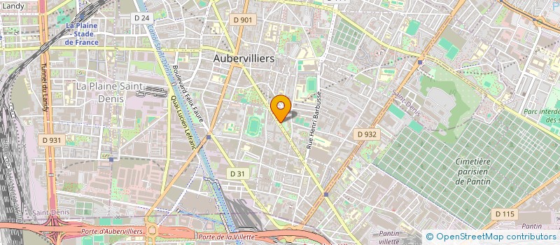 localisation de l'entreprise AUBER MAT à AUBERVILLIERS