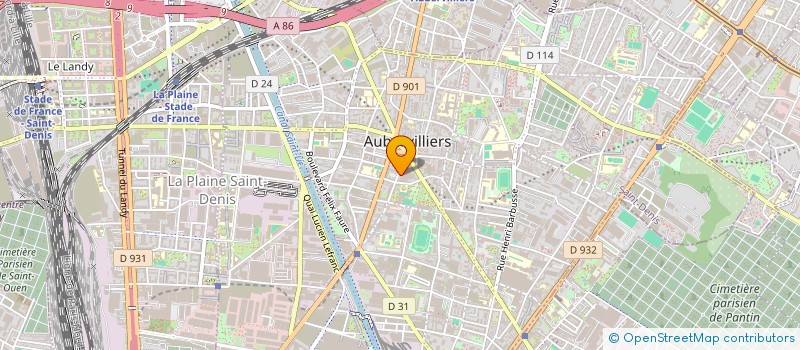localisation de l'entreprise AUBERCOIF  AUBERVILLIERS