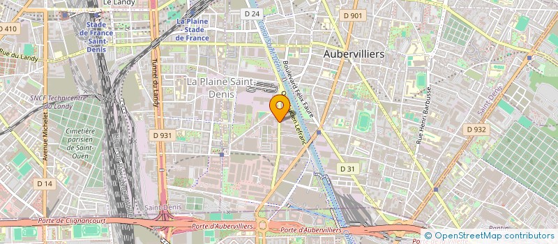 localisation de l'entreprise AUBERCOQ  AUBERVILLIERS