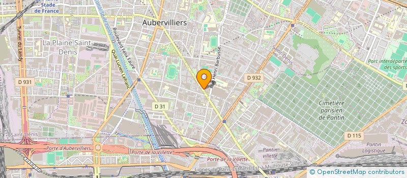 localisation de l'entreprise AUBERDIS à AUBERVILLIERS