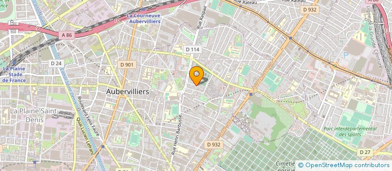 localisation de l'entreprise AUBERFABRIK à AUBERVILLIERS