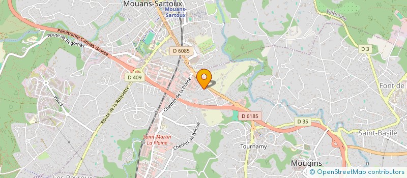 localisation de l'entreprise AUBERGE ALPINA  MOUGINS