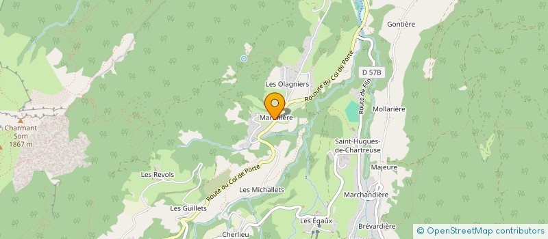 localisation de l'entreprise AUBERGE BASTET DRIEU à SAINT-PIERRE-DE-CHARTREUSE