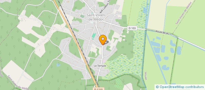 localisation de l'entreprise AUBERGE BEL AIR  SAINT-VIVIEN-DE-MEDOC