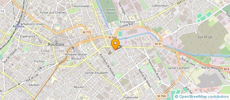 localisation de l'entreprise AUBERGE BOHEMIENNE  ROUBAIX