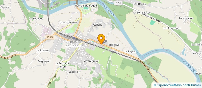 localisation de l'entreprise AUBERGE CHEZ FRANCOIS  LE BUISSON-DE-CADOUIN