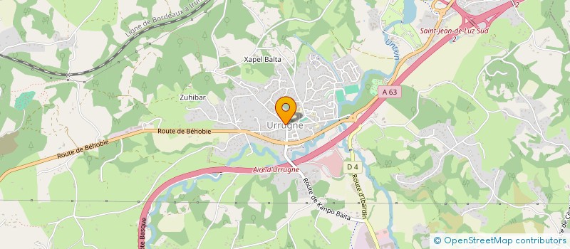 localisation de l'entreprise AUBERGE CHEZ MAITE HOTEL RESTAURANT  URRUGNE