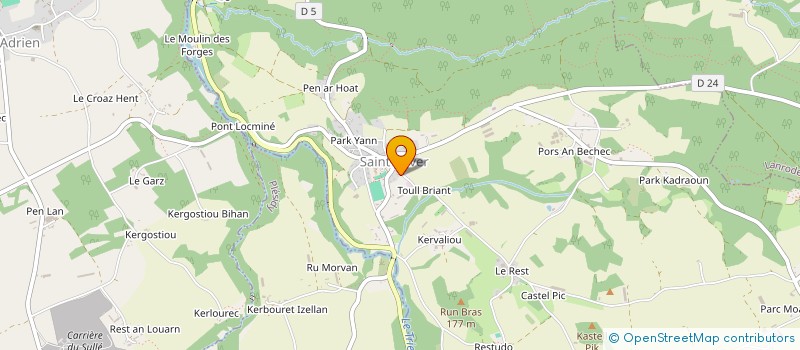 localisation de l'entreprise AUBERGE D'AVAUGOUR  SAINT-PEVER