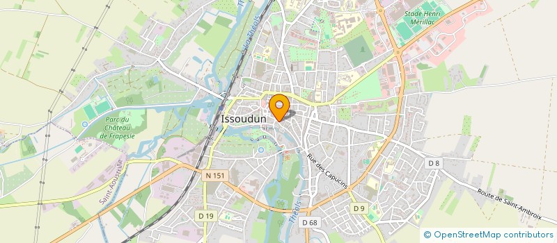 localisation de l'entreprise AUBERGE D'ENTREPRISES à CHATEAUMEILLANT