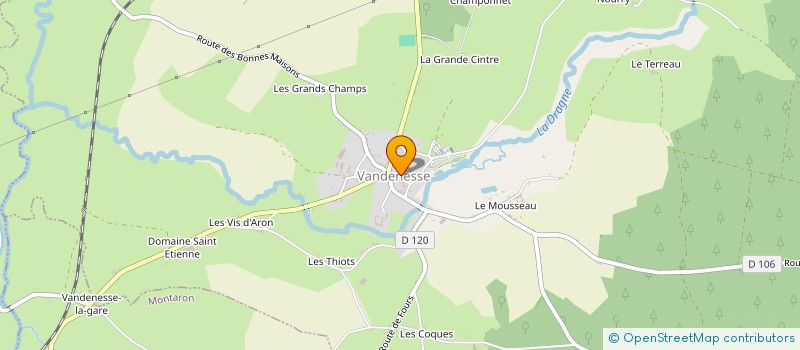 localisation de l'entreprise AUBERGE D ISENAY à ISENAY