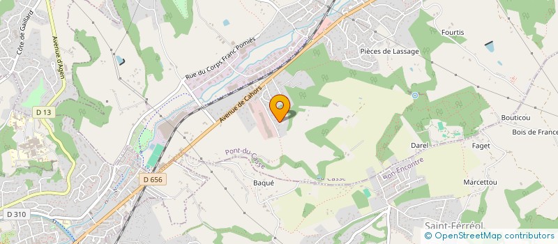 localisation de l'entreprise AUBERGE D OCCITANIE à PONT-DU-CASSE