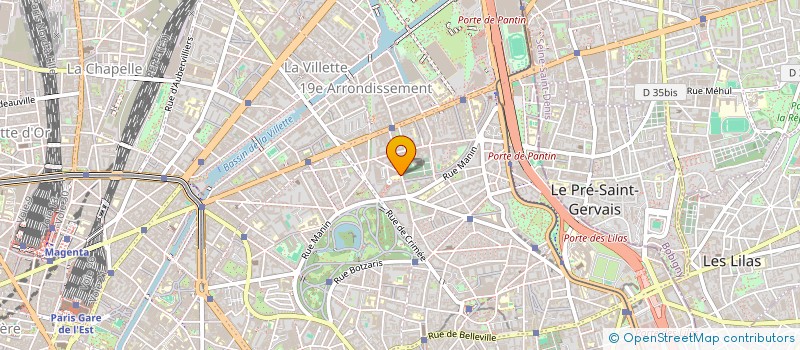 localisation de l'entreprise AUBERGE DE CHAUMONT  PARIS