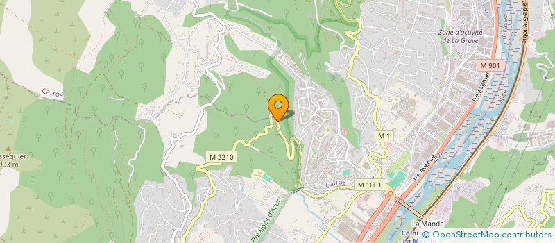 localisation de l'entreprise AUBERGE DE GATTIERES  GATTIERES