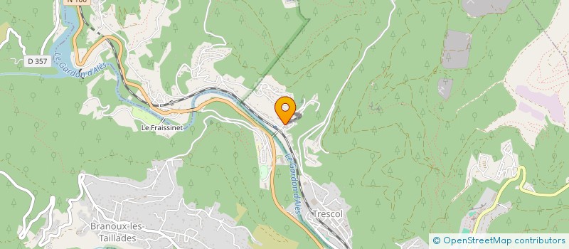 localisation de l'entreprise AUBERGE DE JEUNESSE  LA GRAND-COMBE