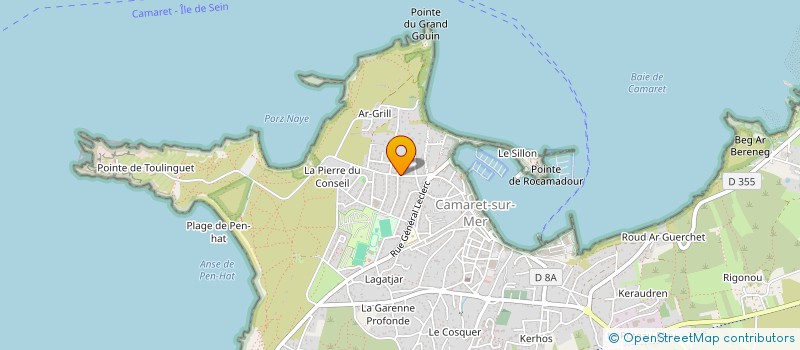 localisation de l'entreprise AUBERGE DE JEUNESSE  CAMARET-SUR-MER