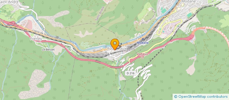 localisation de l'entreprise AUBERGE DE JEUNESSE DE FOURNEAUX ALP'SNOW CAMP'  FOURNEAUX