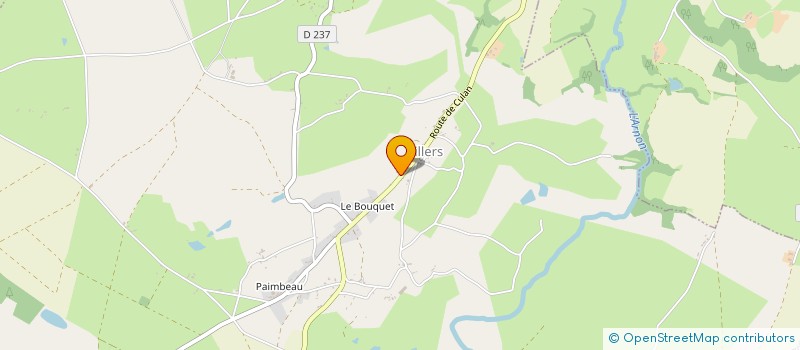 localisation de l'entreprise AUBERGE DE L'ARNON  SAINT-CHRISTOPHE-LE-CHAUDRY