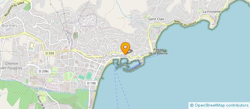 localisation de l'entreprise AUBERGE DE LA CALANQUE à LE LAVANDOU