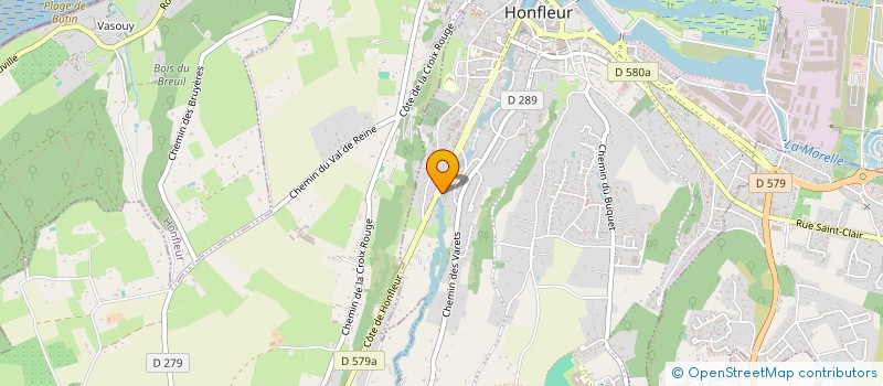 localisation de l'entreprise AUBERGE DE LA CLAIRE - II à HONFLEUR