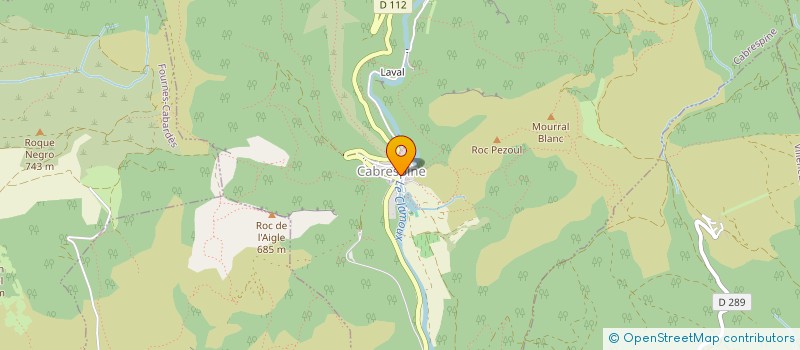 localisation de l'entreprise AUBERGE DE LA CLAMOUX  VILLENEUVE-MINERVOIS