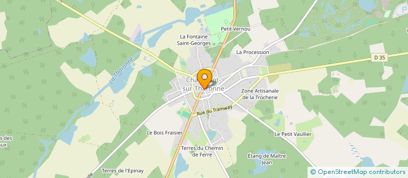 localisation de l'entreprise AUBERGE DE LA CROIX BLANCHE  CHAUMONT-SUR-THARONNE