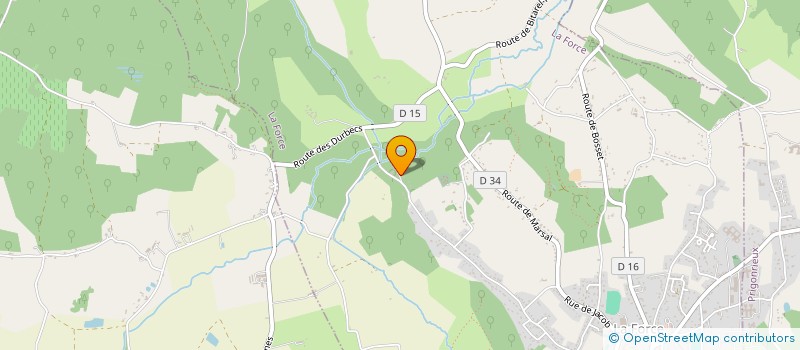 localisation de l'entreprise AUBERGE DE LA DEVINIERE  EYRAUD-CREMPSE-MAURENS