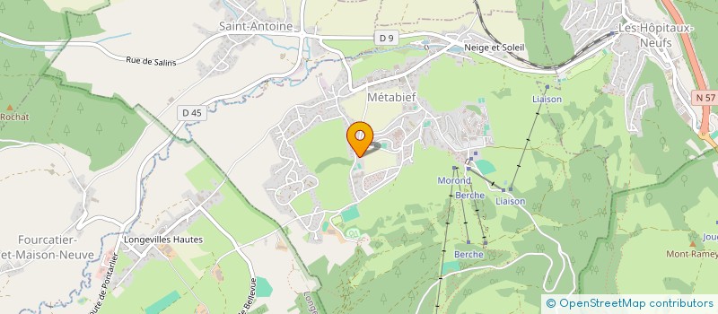 localisation de l'entreprise AUBERGE DE LA DOUANE  JOUGNE