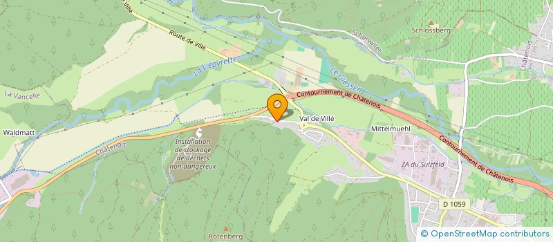 localisation de l'entreprise AUBERGE DE LA FORET  CHATENOIS